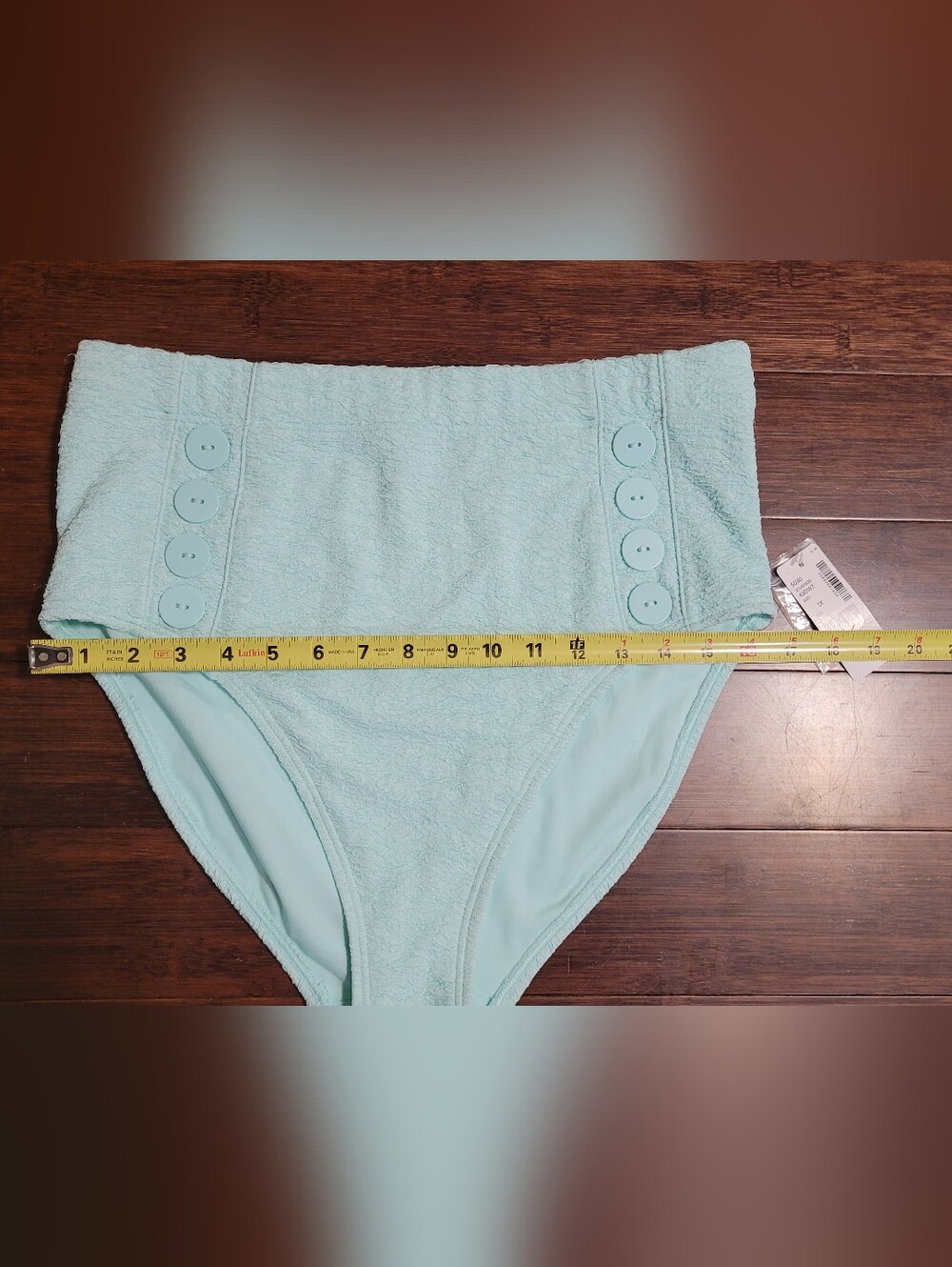 NWT Addition Elle High-Waist Button Detail Bikini Bottoms - Picture 10 of 10